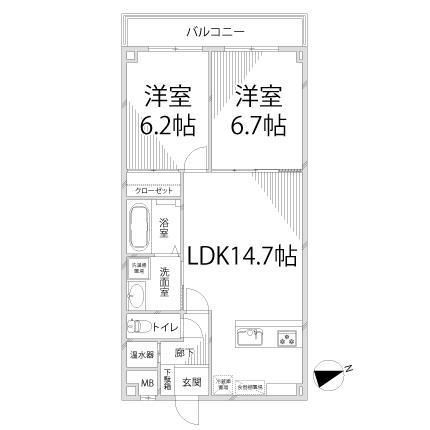 【Ｌａ　Ｍａｉｓｏｎ　Ｃｌａｉｒｅの間取り】