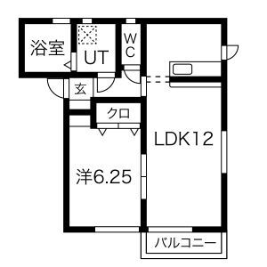 水沢ステーションアベニューD棟の間取り