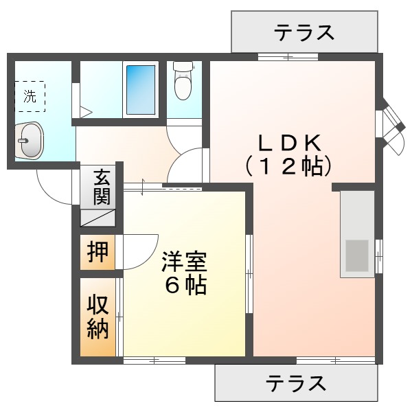 アビィロード枚岡の間取り