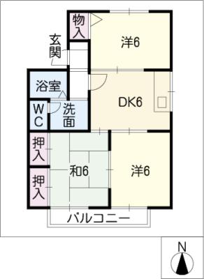 セジュール上市場の間取り