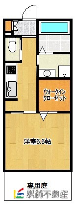 三井郡大刀洗町大字栄田のアパートの間取り