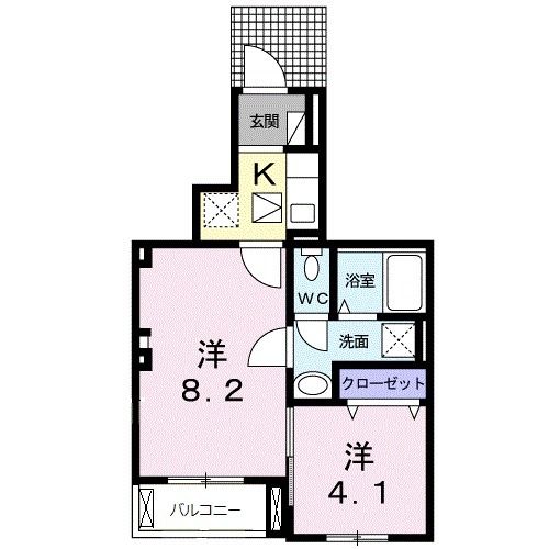 ミルトハウス　Ｋ－５の間取り