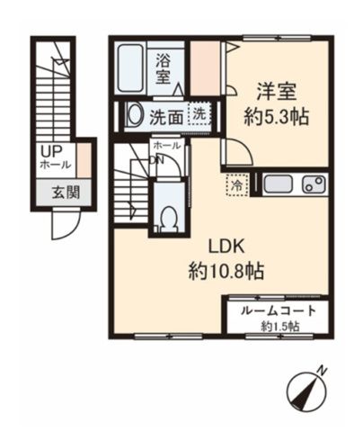 入間郡三芳町大字藤久保のアパートの間取り