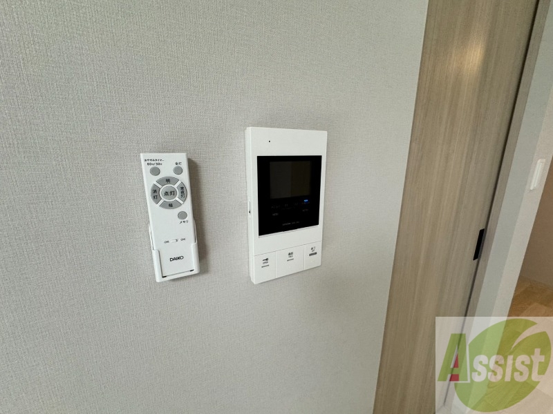 セキュリティ　インターホンです。オートロック付きで安心のマンションです。