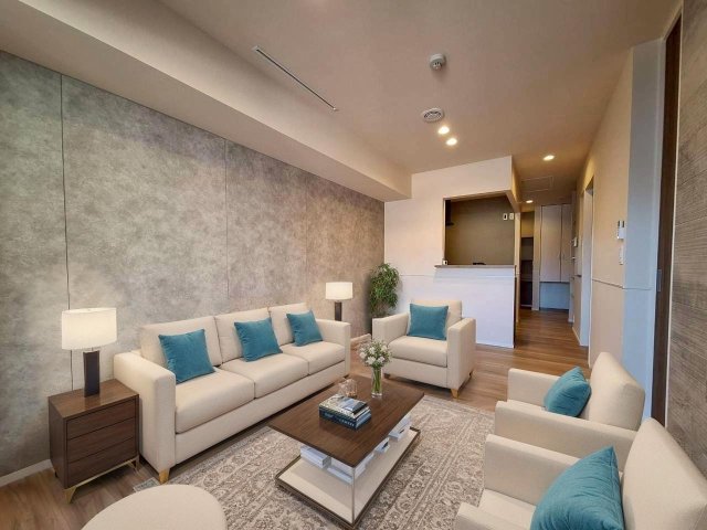 居室・リビング　★リビングダイニング★※モデルルームのため、家具は付きません