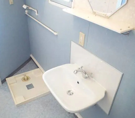 洗面設備　広い洗面スペース