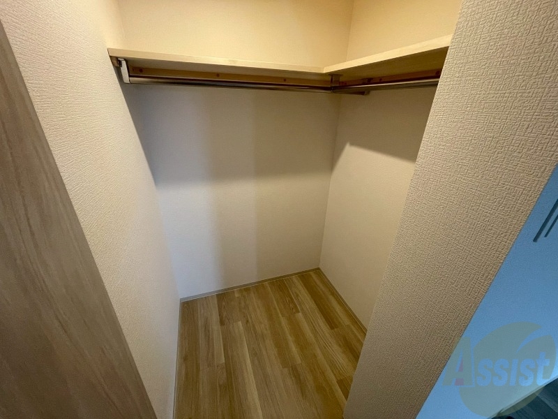 収納　洋室にはクローゼットがあるのですっきり片付きそうです。