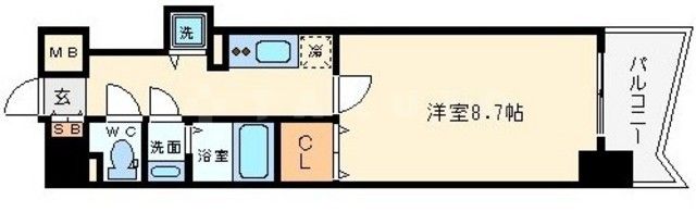 プレサンス本町プライムの間取り