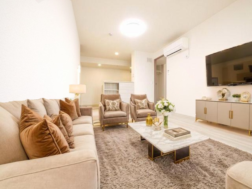 居室・リビング　CGで家具等を配置したもので家具等は含まれません