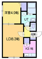 サンテラス新富の間取り