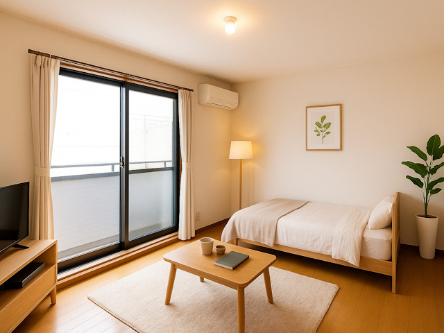 居室・リビング　CGで家具等を配置したもので家具等は含まれません