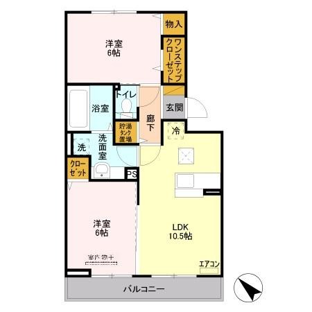 プレジールの間取り