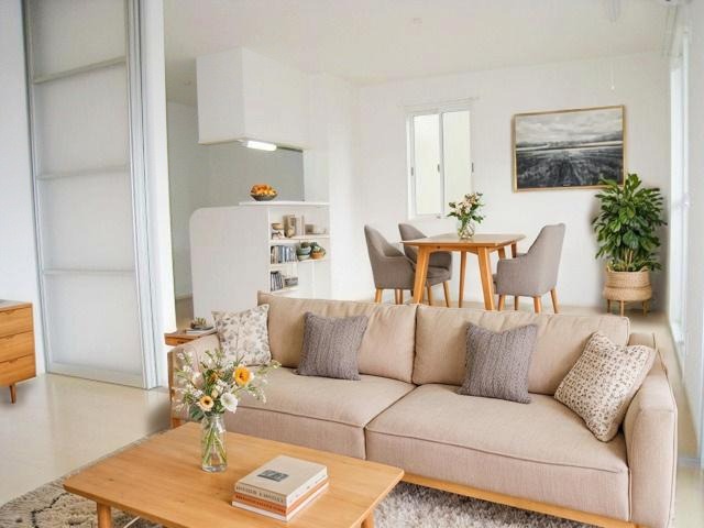 居室・リビング　ＣＧで家具等を配置したもので家具等は含まれません。