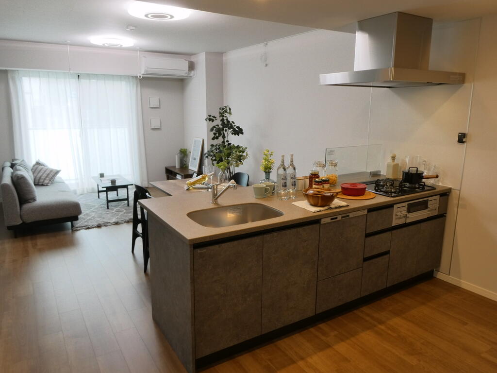 キッチン　家電家具は付きません。配置イメージになります。