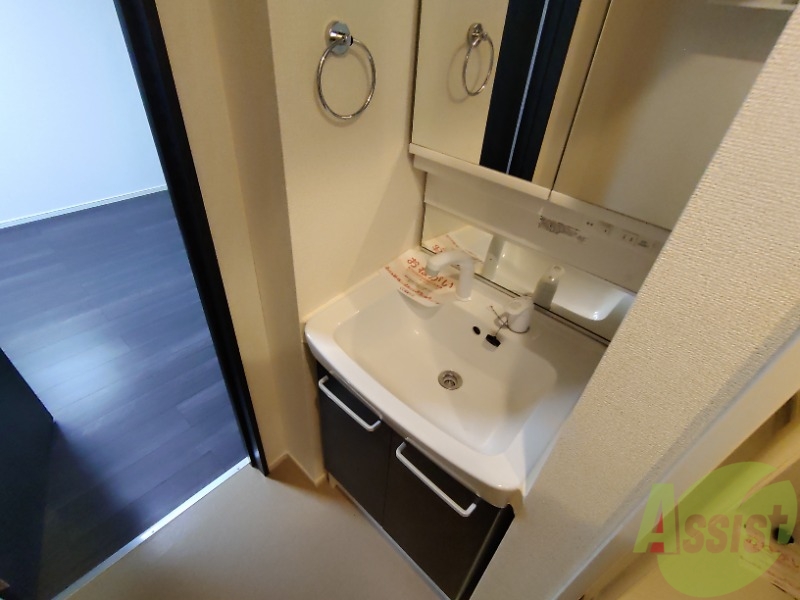 洗面設備　シャンプードレッサー。身支度はここでばっちり。