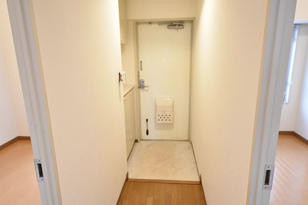 玄関　段差の無いバリアフリー。