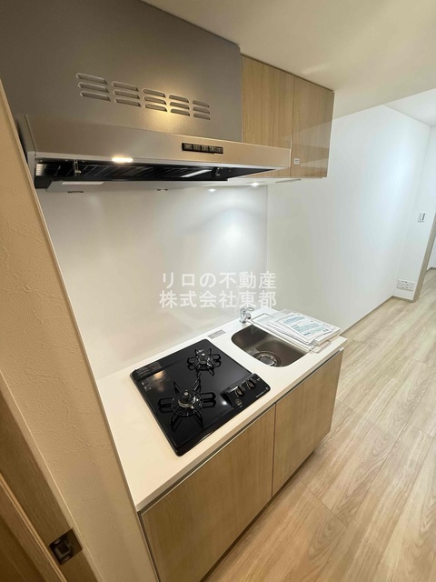 キッチン　便利な２口ガスコンロ設置済！