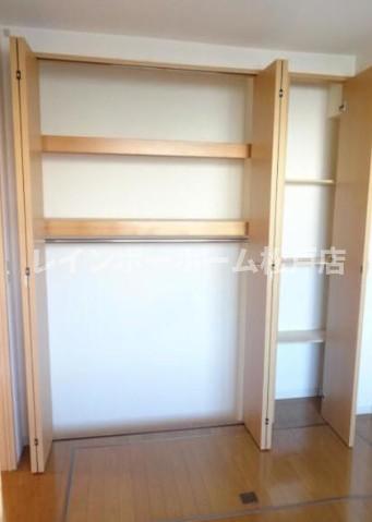 収納　たっぷりとした収納スペースです