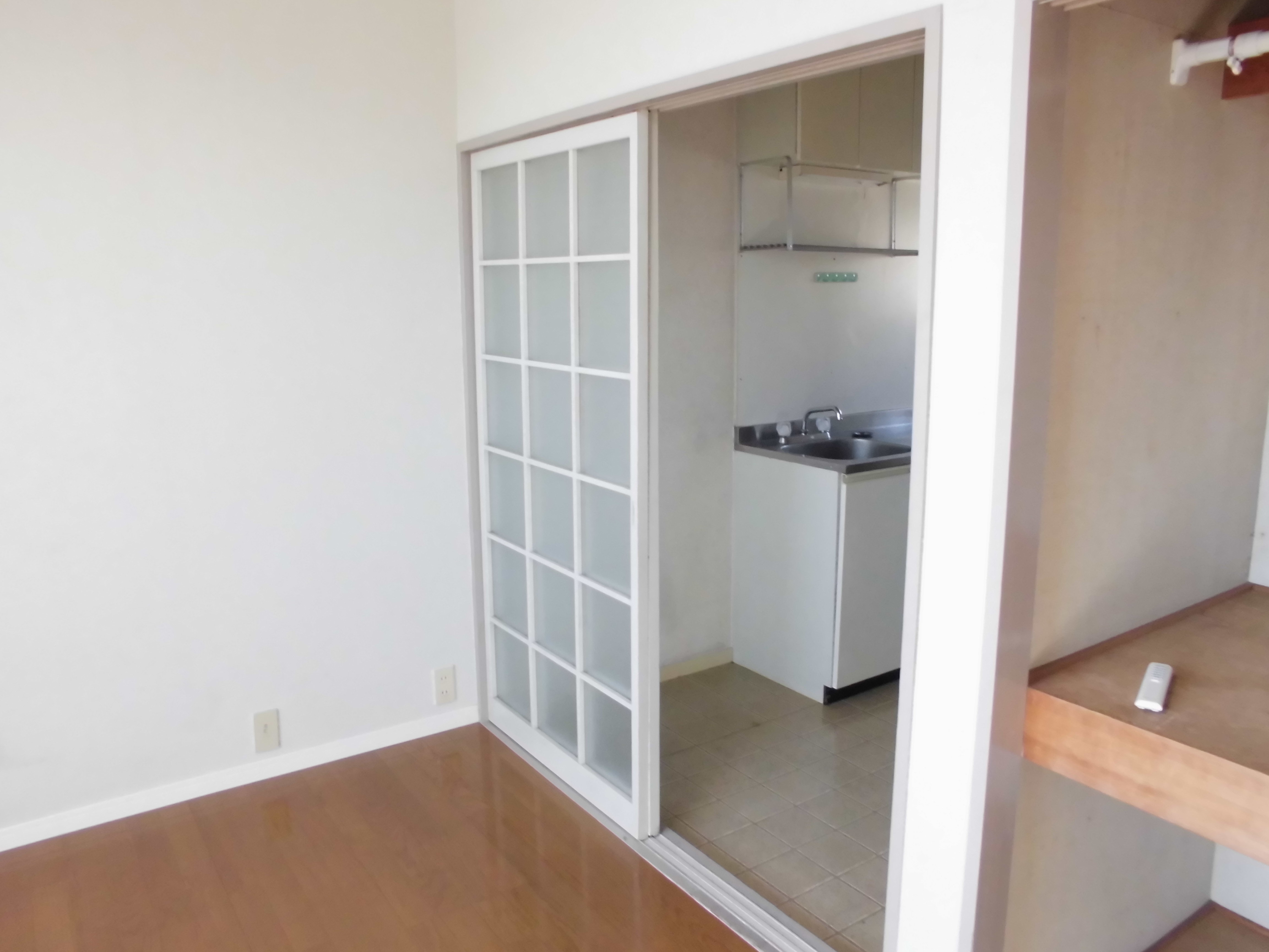 その他部屋・スペース　ガラス扉で仕切れる1Kタイプの室内になっています。