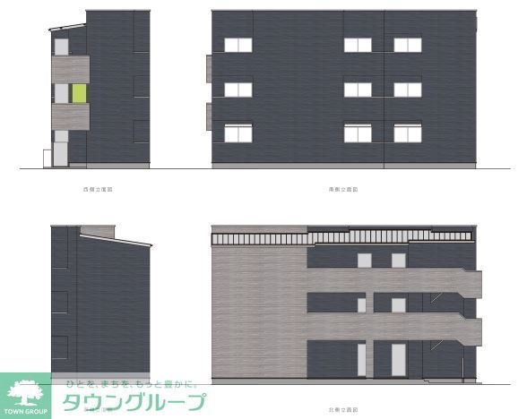 建物外観　間取図