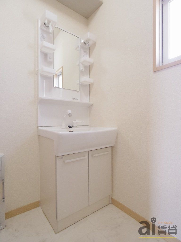 洗面設備　※別号室写真です。