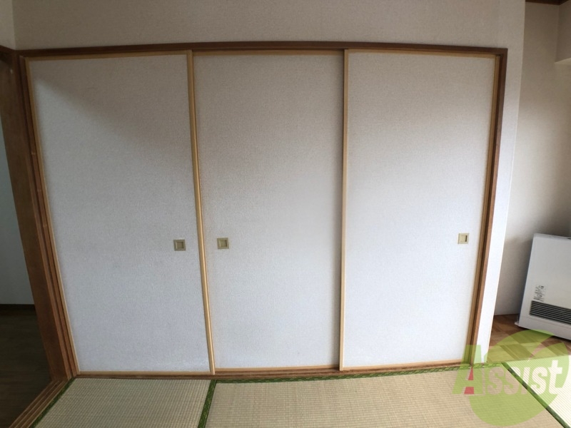 収納　押入です。和室はやっぱり落ち着きがありますね。