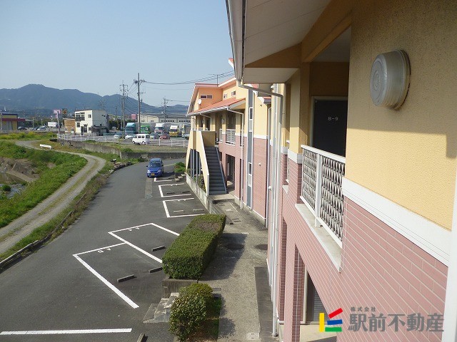 駐車場　広々とした眺望☆