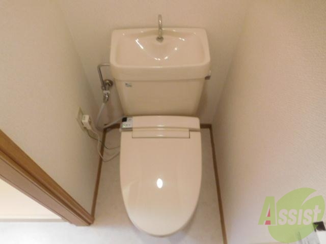 玄関　真っ白おトイレ綺麗ですね