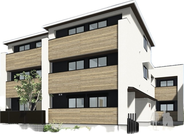 建物外観　※外観パース図・図面を基に描き起こした為、現況と異なる場合が