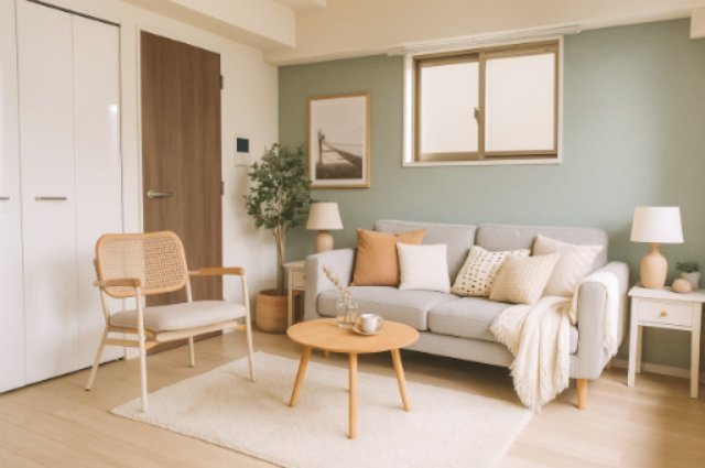 居室・リビング　※CGで家具等を配置したもので家具等は含まれません。