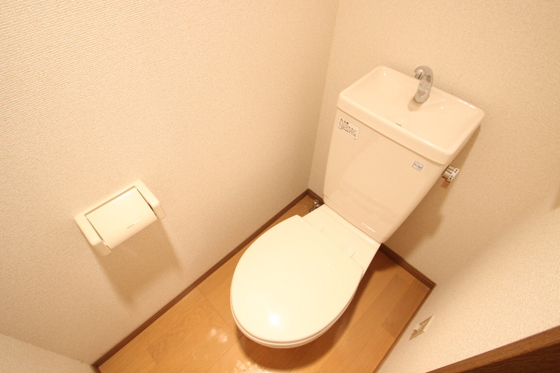 トイレ　写真は別号室のものです。