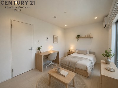 居室・リビング　白を基調とした明るいお部屋です♪