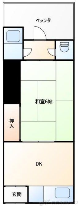 藤田アパート西棟の間取り写真