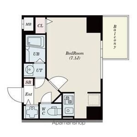 SーRESIDENCE難波Brillerの間取り写真