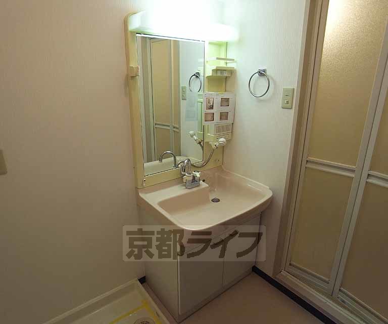洗面設備　シャンプードレッサーも付いています。