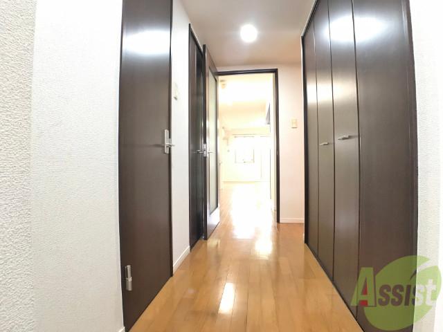 玄関　玄関から見たお部屋です。奥行で広さ伝わりますでしょうか