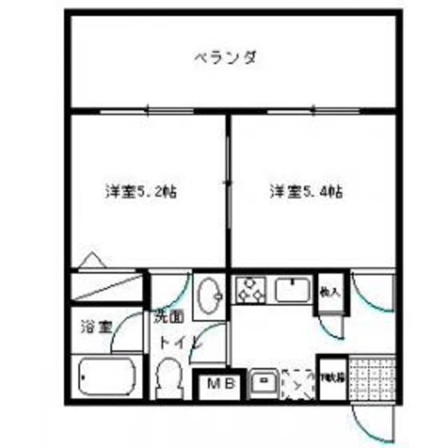 CUBE春吉patioの間取り写真