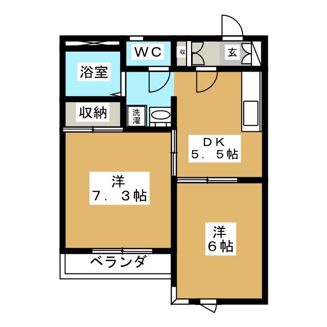 フジパレスの間取り写真