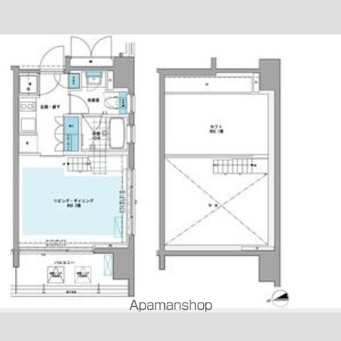 プライムアーバン芝浦LOFTの間取り写真