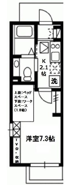ＪＲ中央線 荻窪駅 徒歩10分 2階建 築11年の間取り写真