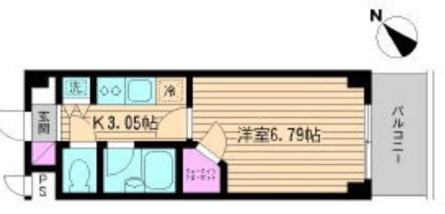 メルベーユ池之内の間取り写真