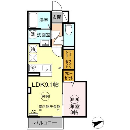 ＪＲ鹿児島本線 西牟田駅 徒歩28分 2階建 築3年の間取り写真