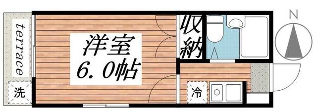 東武東上線 下赤塚駅 徒歩10分 2階建 築31年の間取り写真