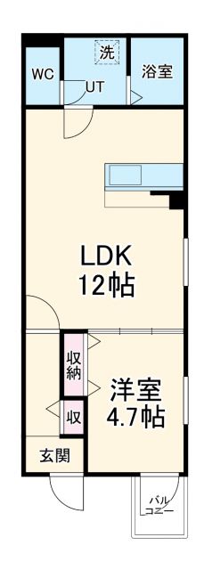 クラージュ中村日赤の間取り写真