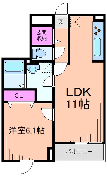 東急東横線 大倉山駅 徒歩14分 4階建 築8年の間取り写真