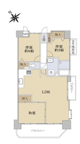 アメニティ南草津の間取り写真
