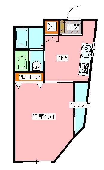 ディオン石原の間取り写真