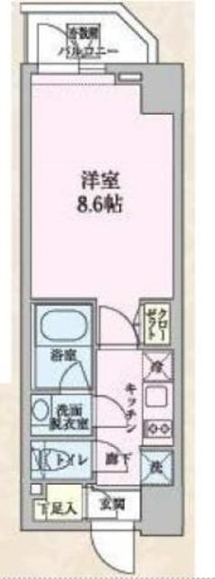 S-RESIDENCE清澄白河の間取り写真