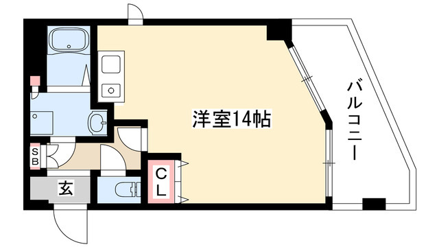 地下鉄名港線 金山駅 徒歩4分 5階建 築28年の間取り写真
