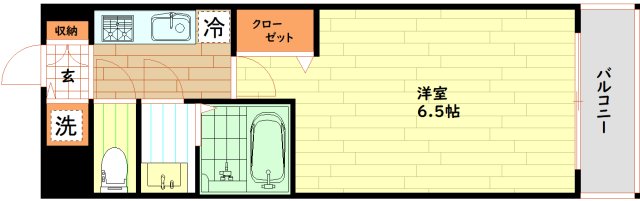 地下鉄長堀鶴見緑地線 松屋町駅 徒歩1分 14階建 築12年の間取り写真